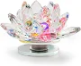 Amisha Handicraft Crystal Lotus Medium Decorative Showpiece - 5 Cm